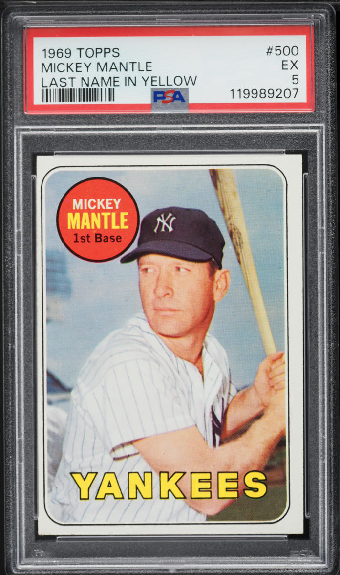1969 Topps Mickey Mantle #500 PSA 5 EX