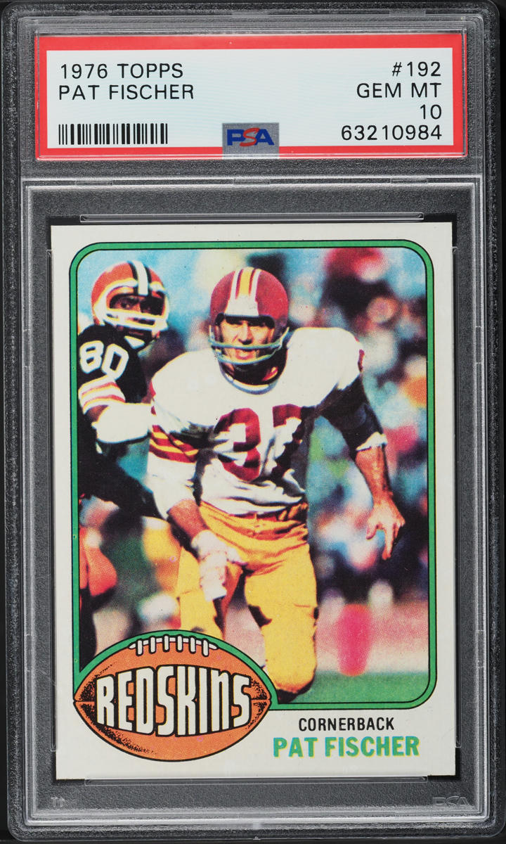 1976 Topps Football Pat Fischer #192 PSA 10 GEM MINT