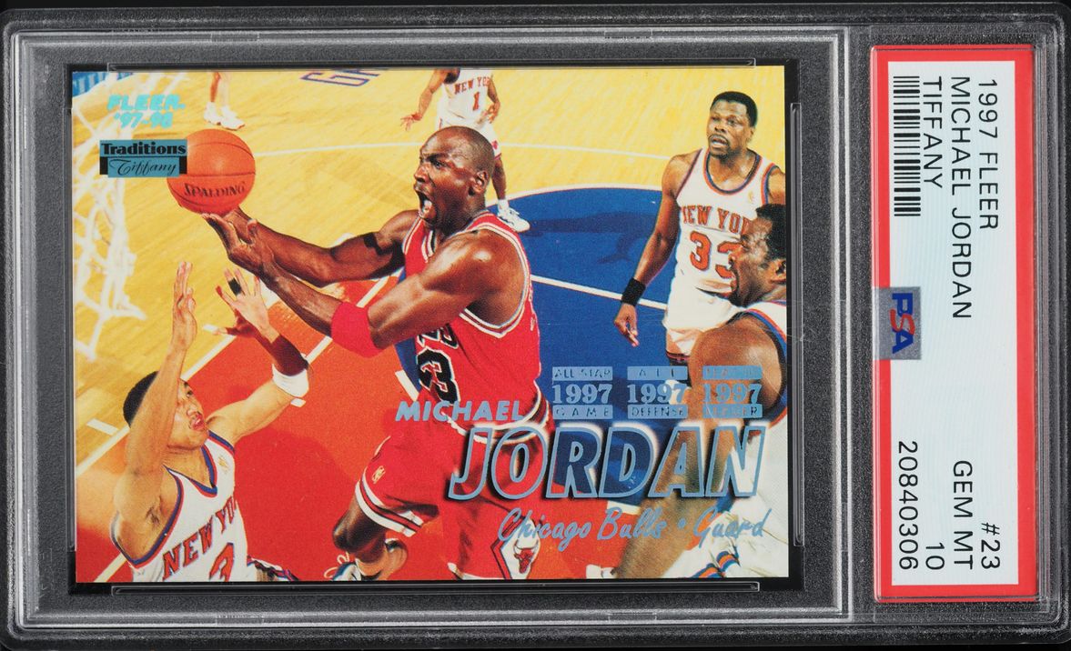 1997 Fleer Tiffany Michael Jordan #23 PSA 10 GEM MINT