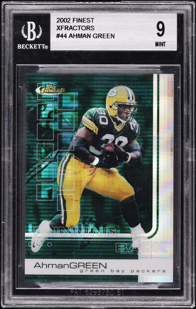 2002 Finest Xfractor Ahman Green /20 #44 BGS 9 MINT