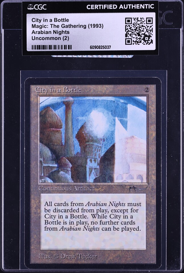 1993 Magic The Gathering MTG Arabian Nights City In A Bottle U2 A