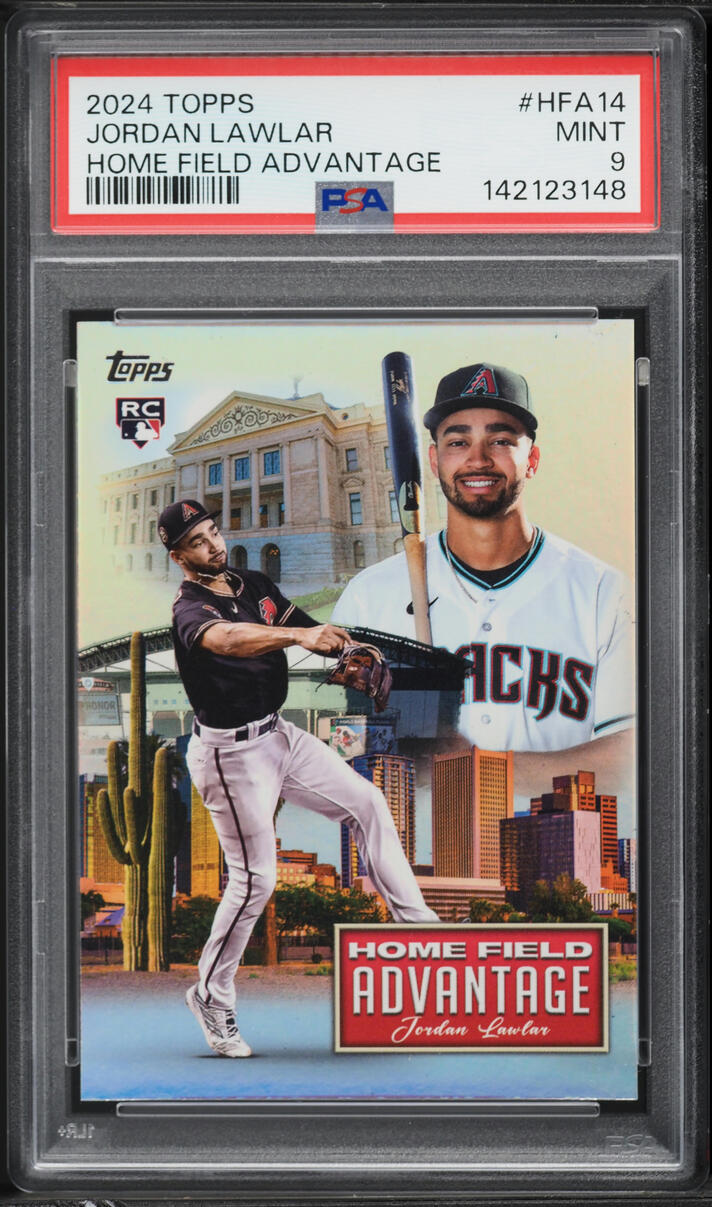 2024 Topps Home Field Advantage Jordan Lawlar #HFA-14 PSA 9 MINT