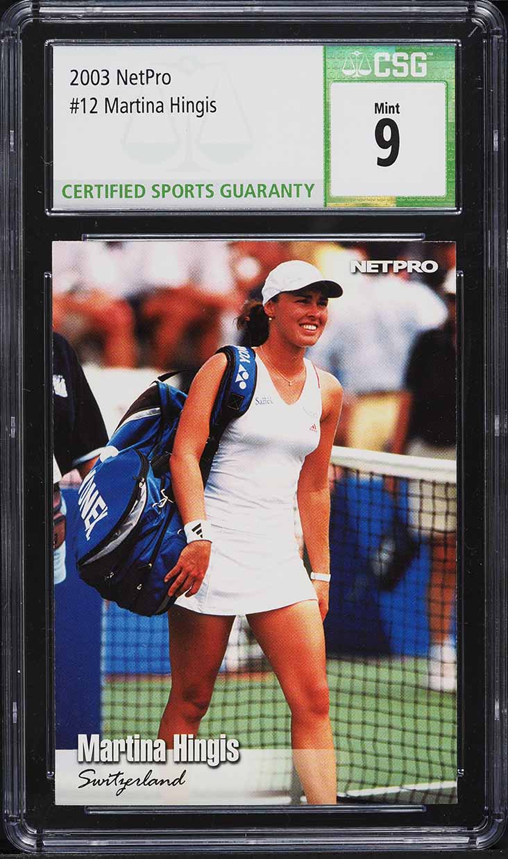 2003 Netpro Tennis Martina Hingis #12 CSG 9 MINT