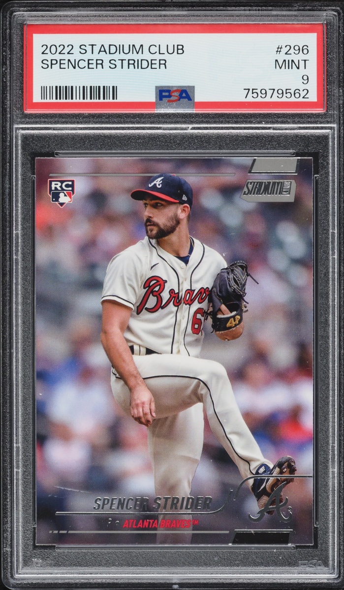 2022 Stadium Club Spencer Strider ROOKIE #296 PSA 9 MINT