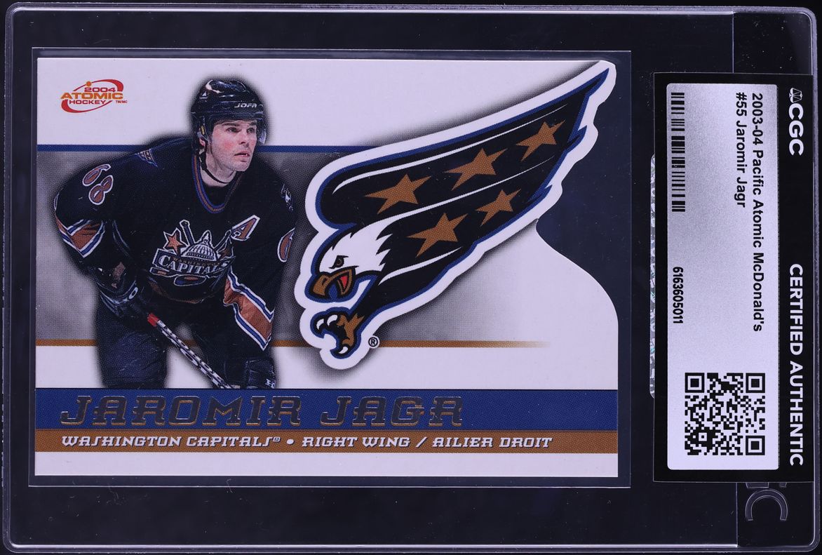 2003 Pacific Atomic McDonald's Jaromir Jagr #55 CGC AUTH