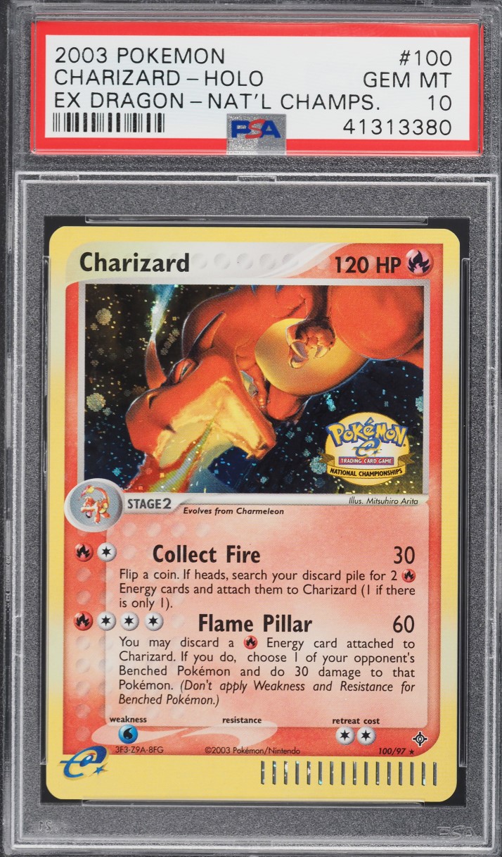 2003 Pokemon EX Dragon National Championships Holo Charizard #100 PSA 10 GEM
