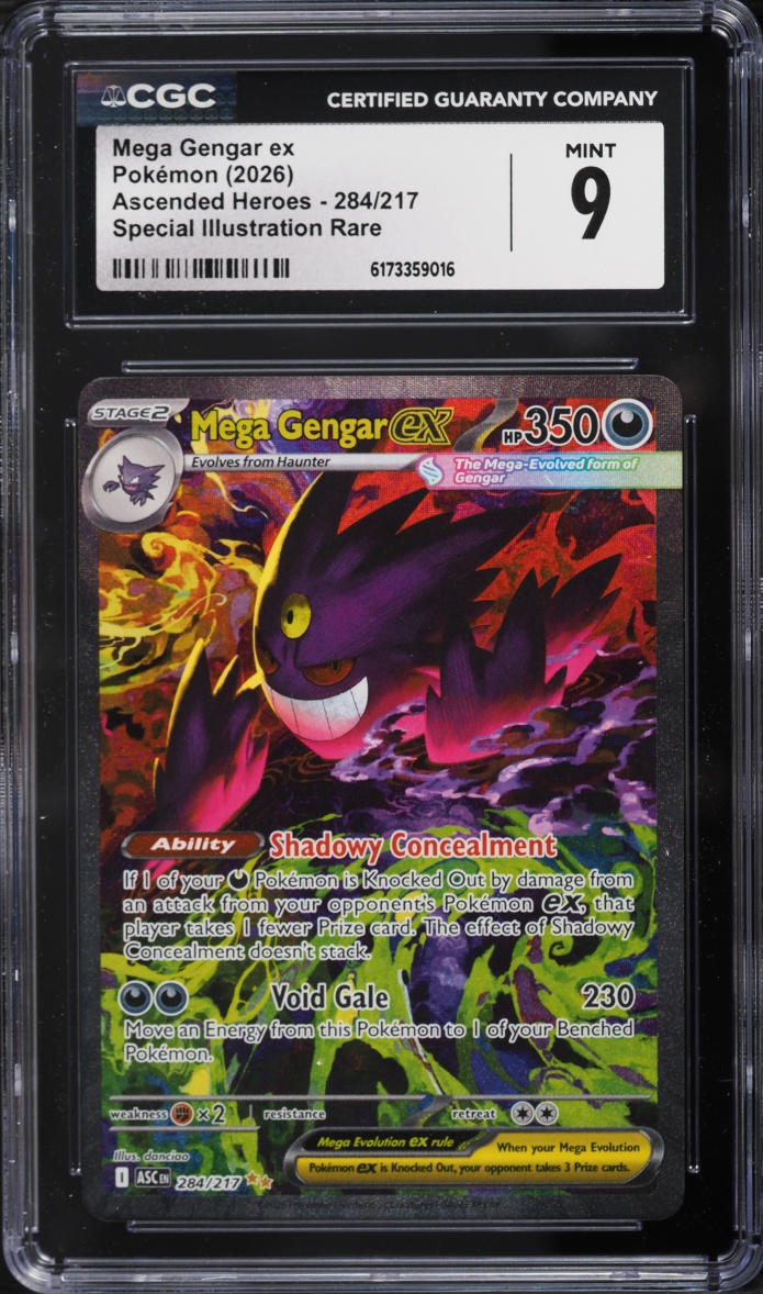 2026 Pokemon Mega Evolution Ascended Heroes SIR Mega Gengar EX #284 CGC 9 MINT