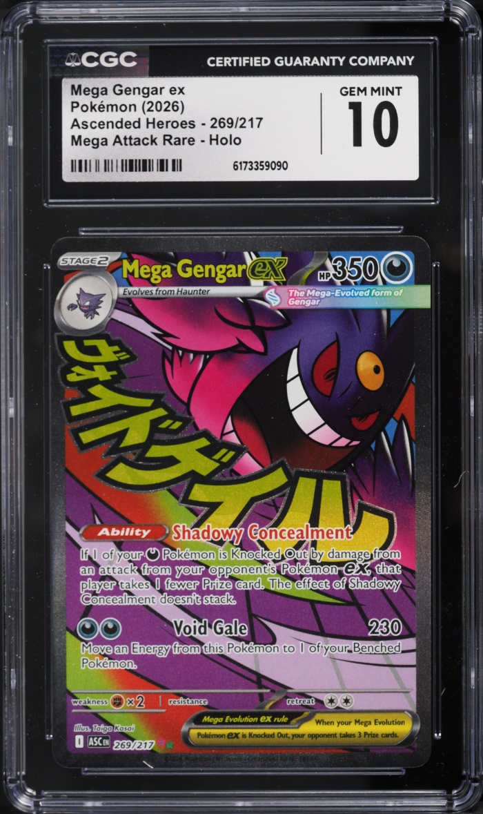 2026 Pokemon Mega Evolution Ascended Heroes MA Mega Gengar ex #269 CGC 10 GEM MINT