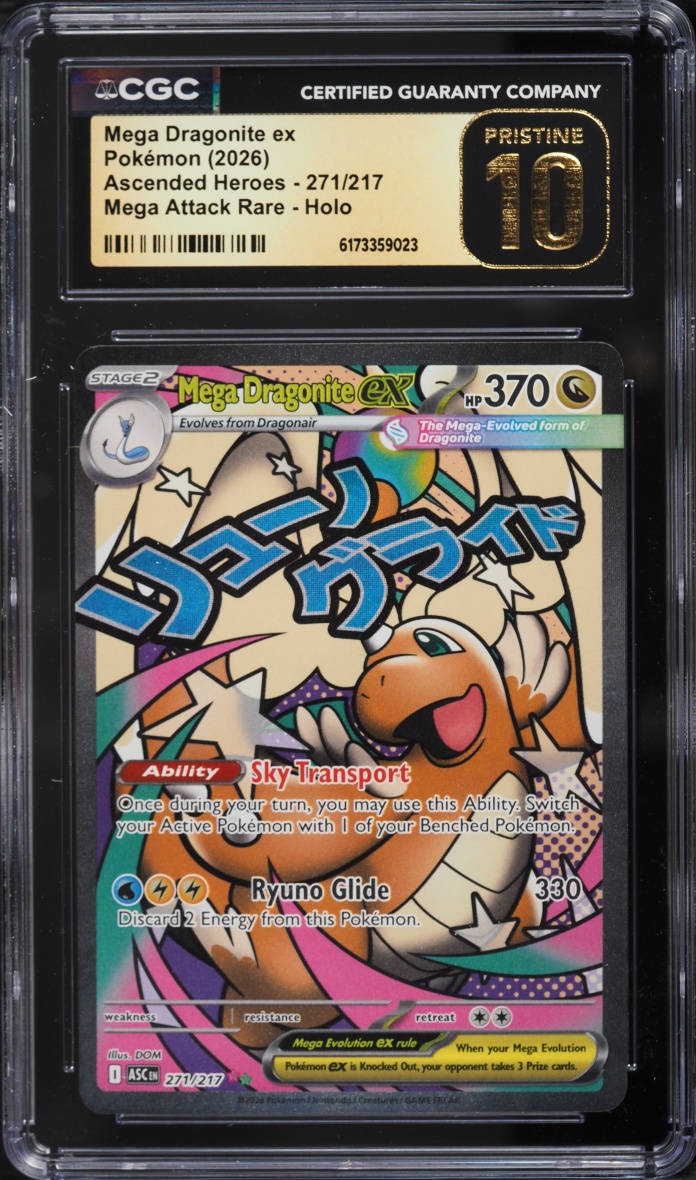 2026 Pokemon Mega Evolution Ascended Heroes MA Mega Dragonite EX #271 CGC 10 PRISTINE