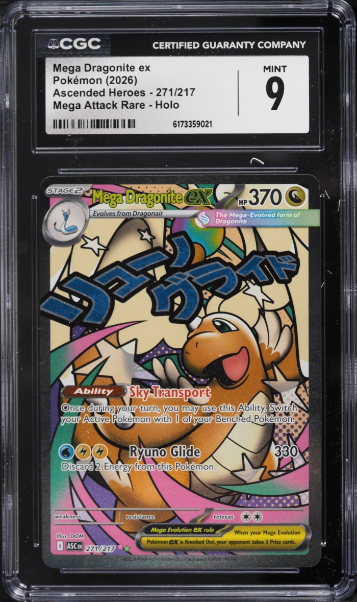 2026 Pokemon Mega Evolution Ascended Heroes MA Mega Dragonite EX #271 CGC 9 MINT