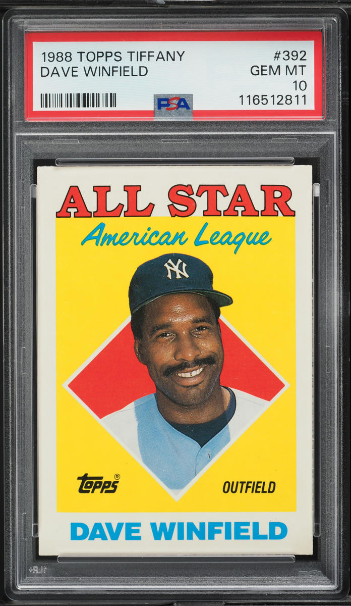 1988 Topps Tiffany Dave Winfield #392 PSA 10 GEM MINT