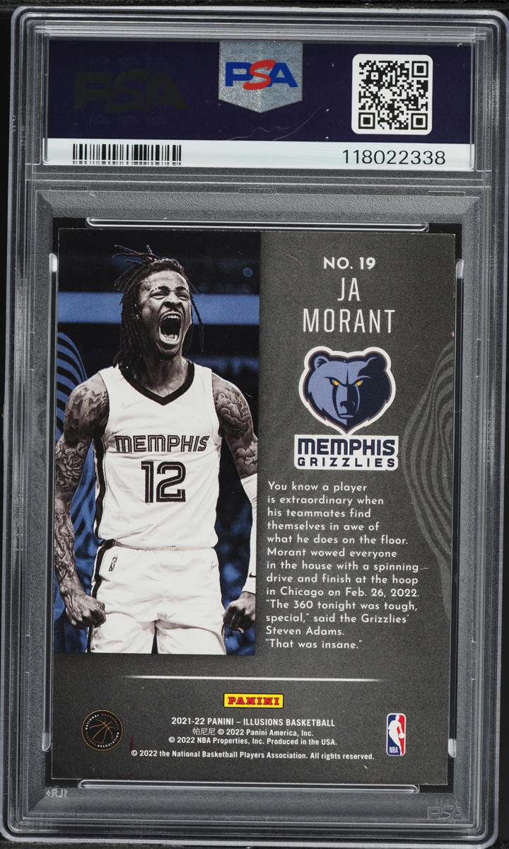 2021 Panini Illusions Tough Ja Morant #19 PSA 9 MINT