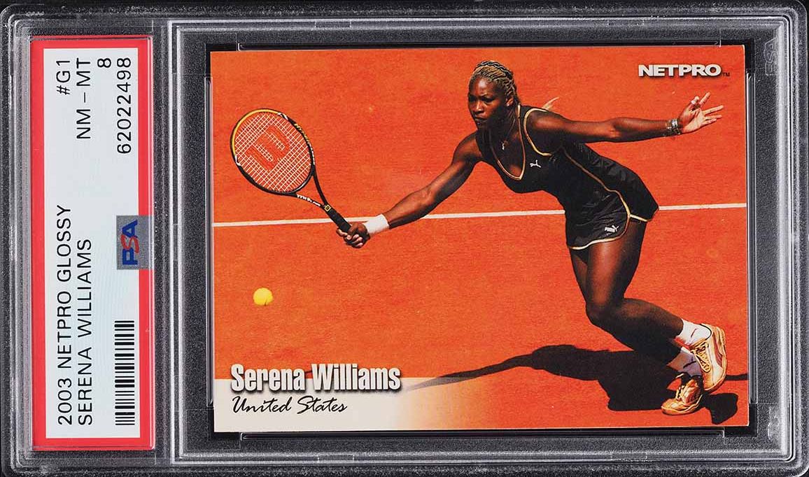 Carte à Collectionner Serena Williams Rookie 2000 - PSA 8 NM-MT - #567 World Stars