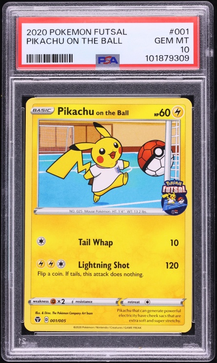 2020 Pokemon Sword & Shield Futsal Pikachu On The Ball #1 PSA 10 GEM MINT