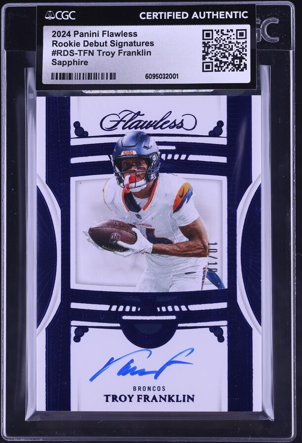 2023 Wild Card American Metallix R/B 1 Sparkle Troy Franklin RC 4