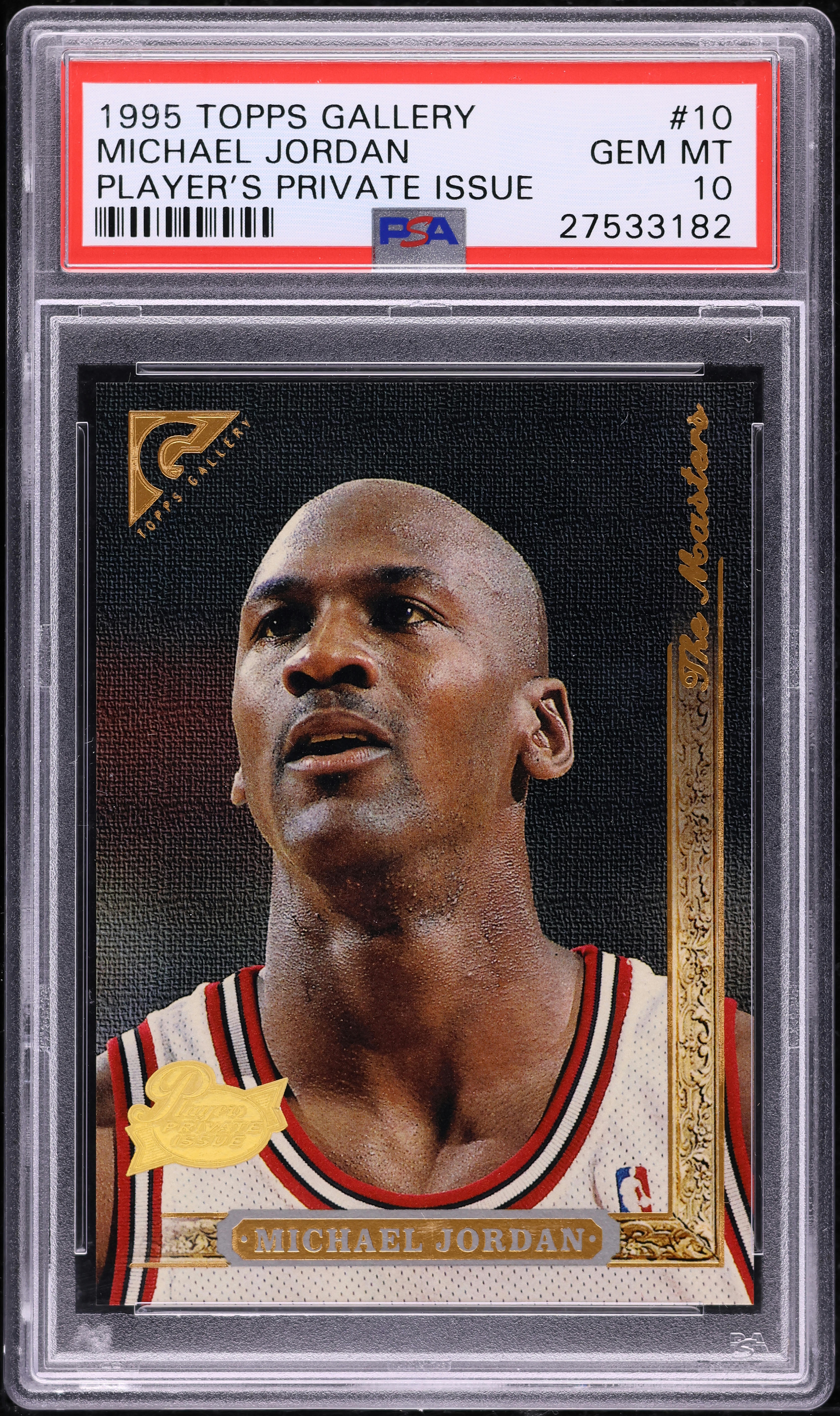 1996 Stadium Club Gallery Player's Private Issue Michael Jordan #10 PSA 10  GEM