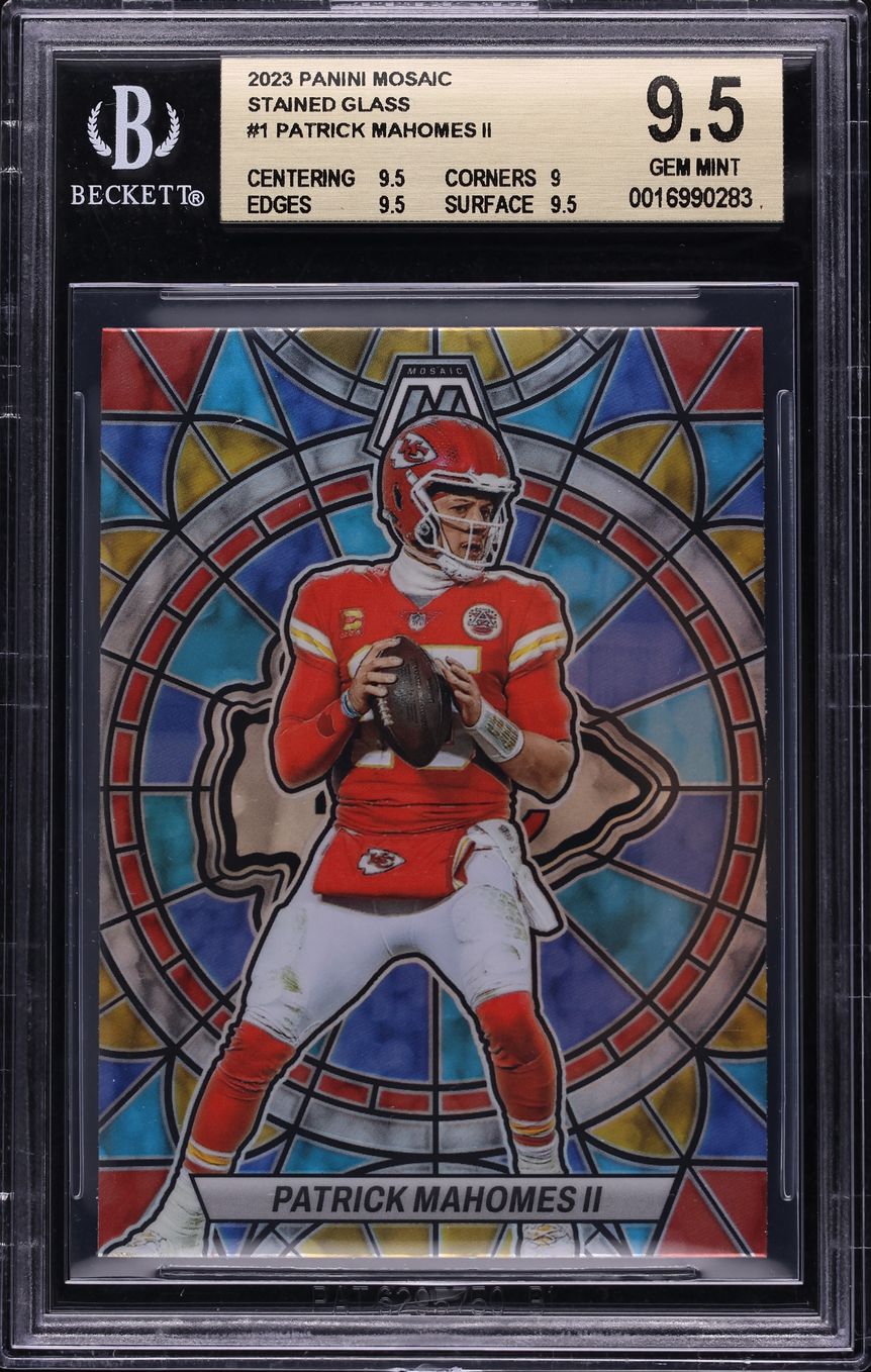 2023 Panini Mosaic Stained Glass Patrick Mahomes II #SG-1 BGS 9.5 GEM MINT