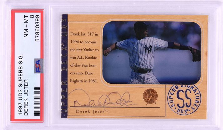 1997 UD3 Superb Signatures Derek Jeter AUTO PSA 8 NM-MT - Photo 1
