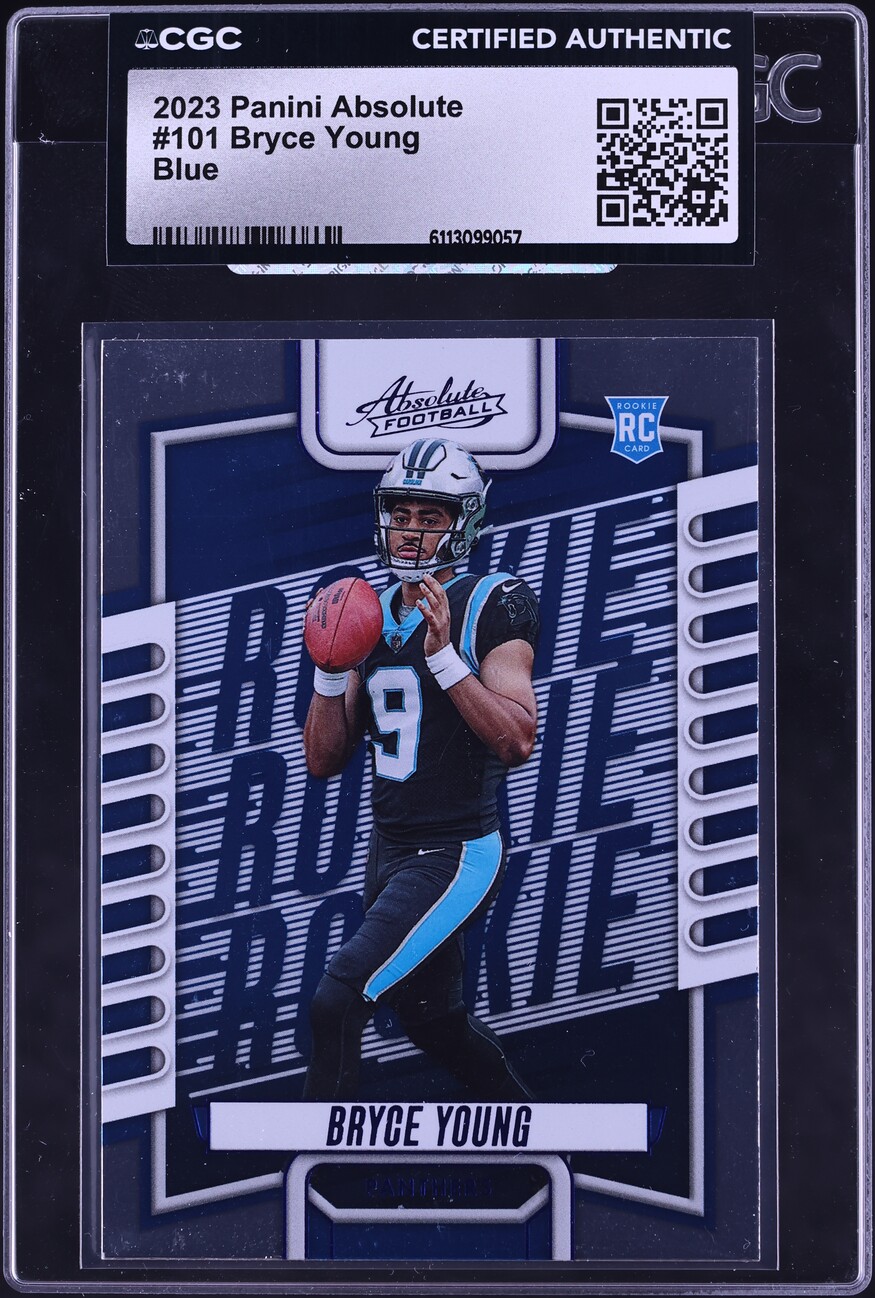 2023 Absolute Football Blue Bryce Young ROOKIE #101 CGC AUTH