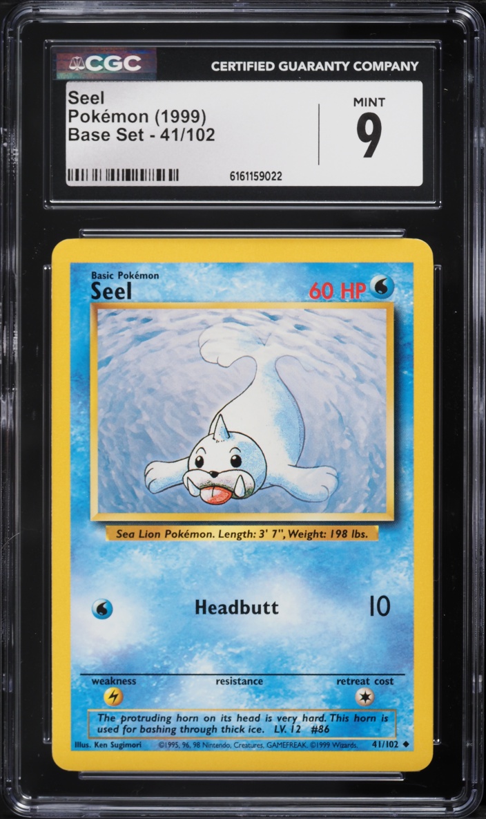 1999 Pokemon Base Set Seel #41 CGC 9 MINT
