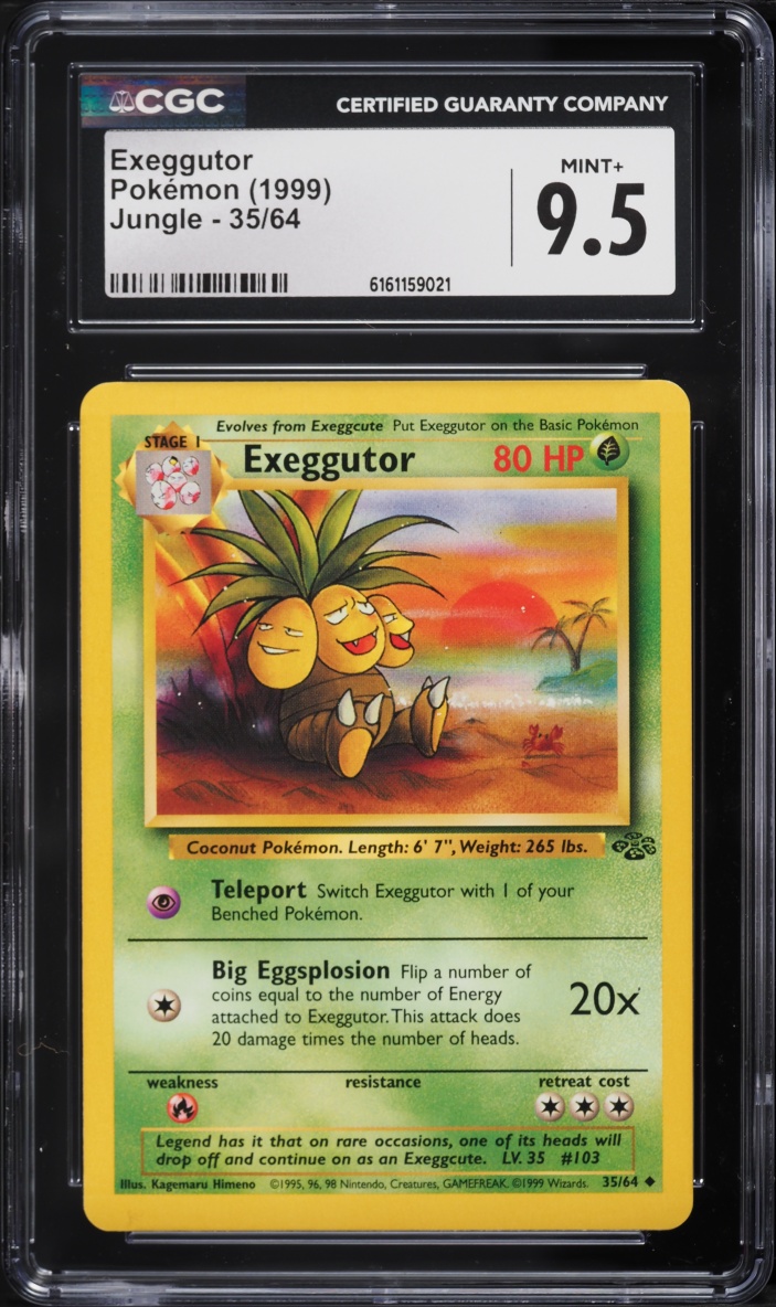 1999 Pokemon Jungle Exeggutor #35 CGC 9.5 MINT+