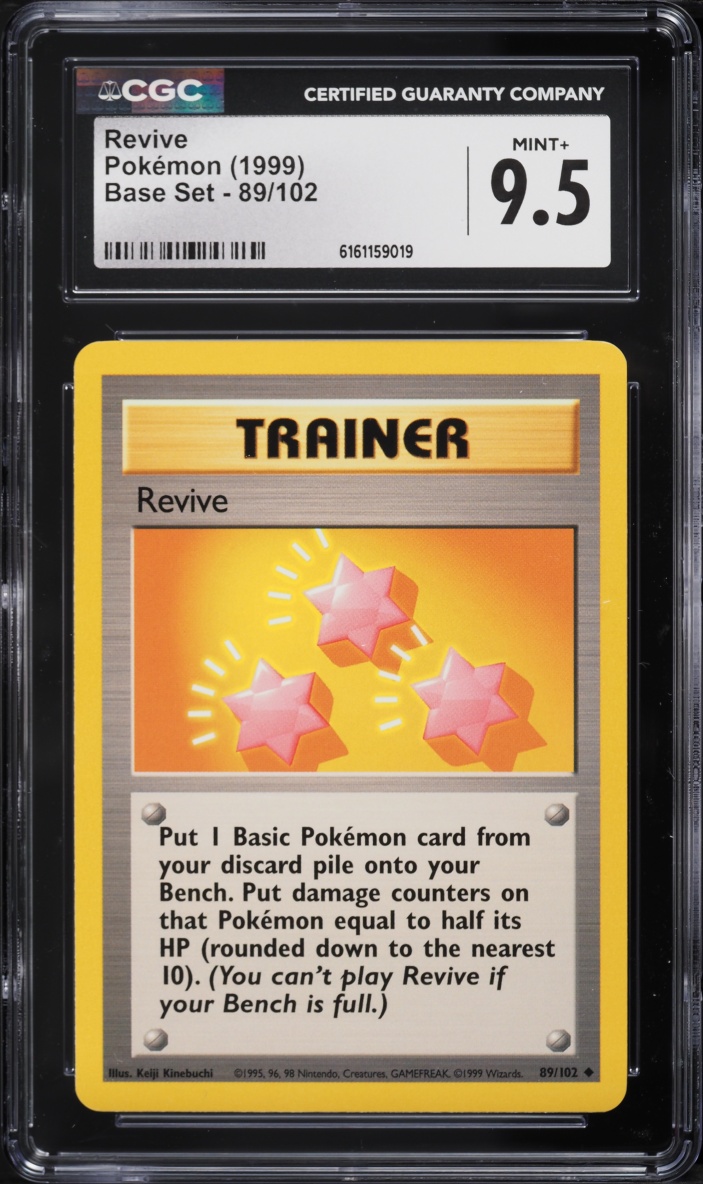 1999 Pokemon Base Set Revive #89 CGC 9.5 MINT+