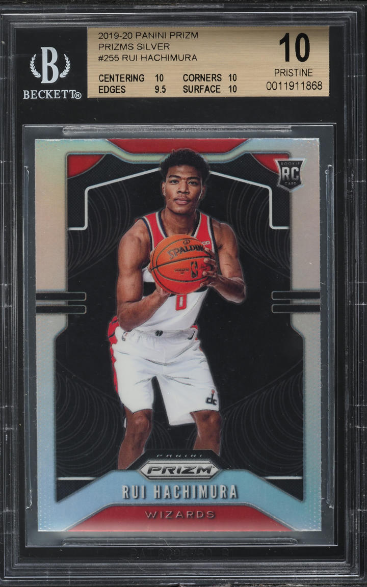 2019 Panini Prizm Silver Rui Hachimura ROOKIE #255 BGS 10 PRISTINE on ...