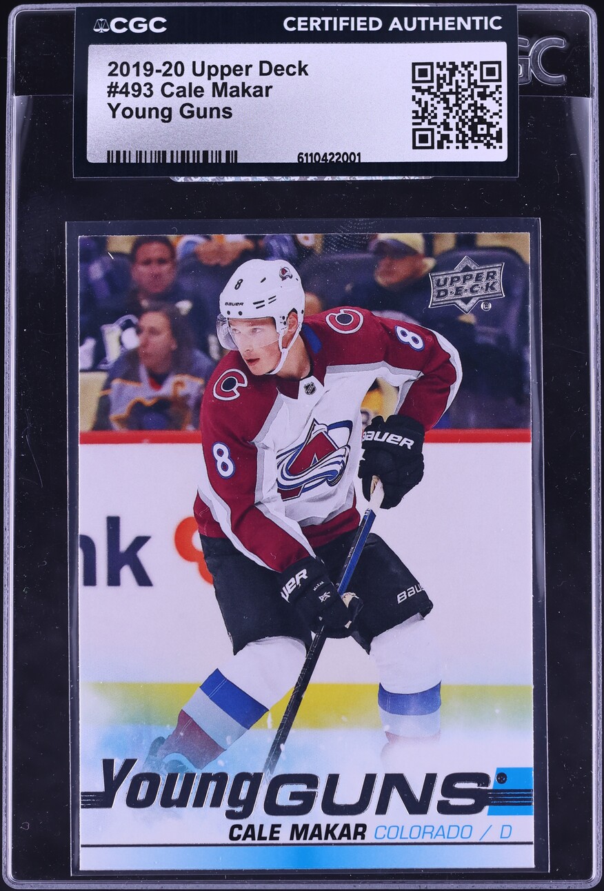 2019 Upper Deck Young Guns Cale Makar ROOKIE #493 CGC AUTH