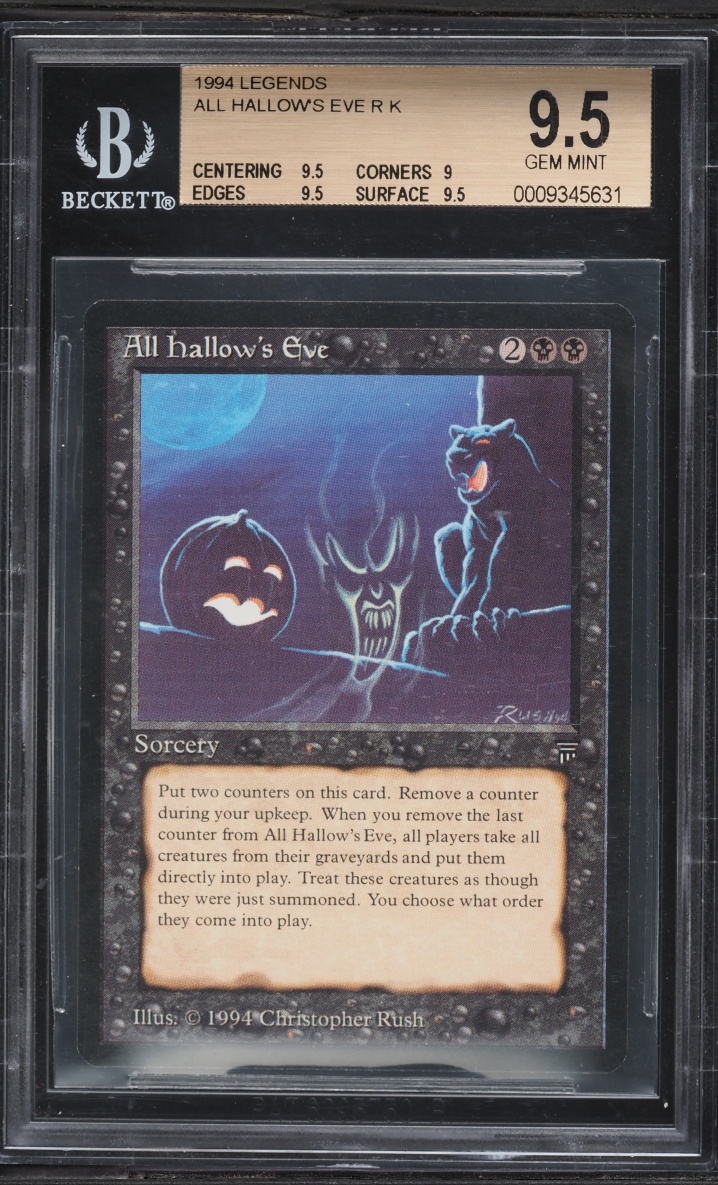 1994 Magic The Gathering MTG Legends All Hallow's Eve BGS 9.5 GEM MINT