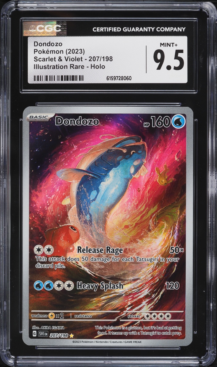 2023 Pokemon Scarlet & Violet IR Dondozo #207 CGC 9.5 MINT+