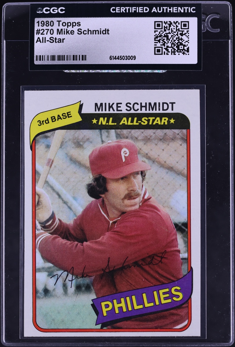1980 Topps Mike Schmidt ALL-STAR #270 CGC AUTH
