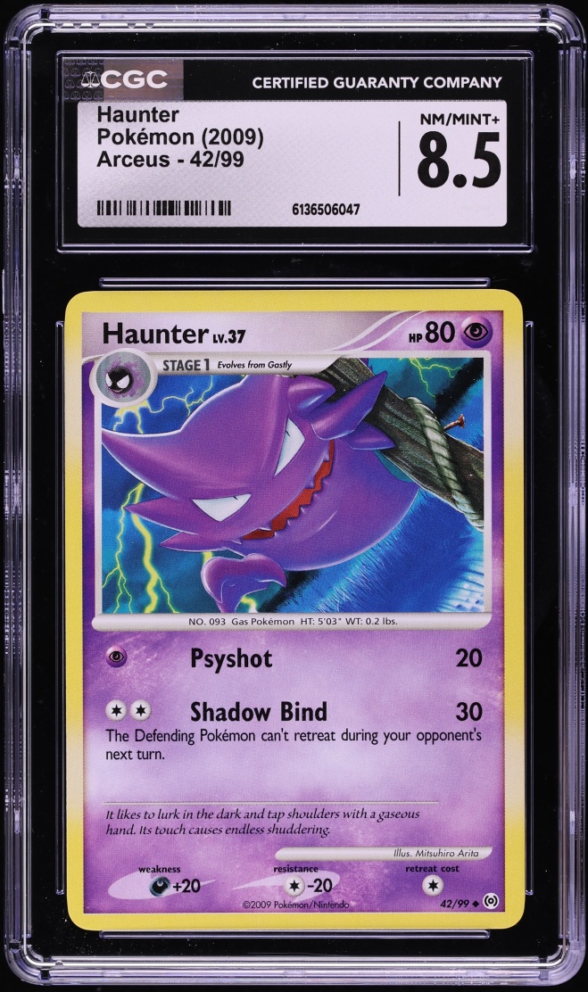 2009 Pokemon Platinum Arceus Haunter #42 CGC 8.5 NM-MT+