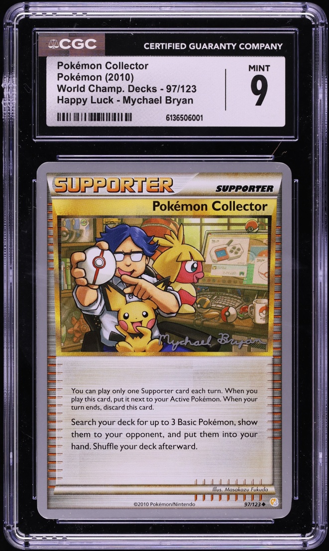 2010 Pokemon World Championships Decks Happy Luck Pokemon Collector #97 CGC 9 MINT