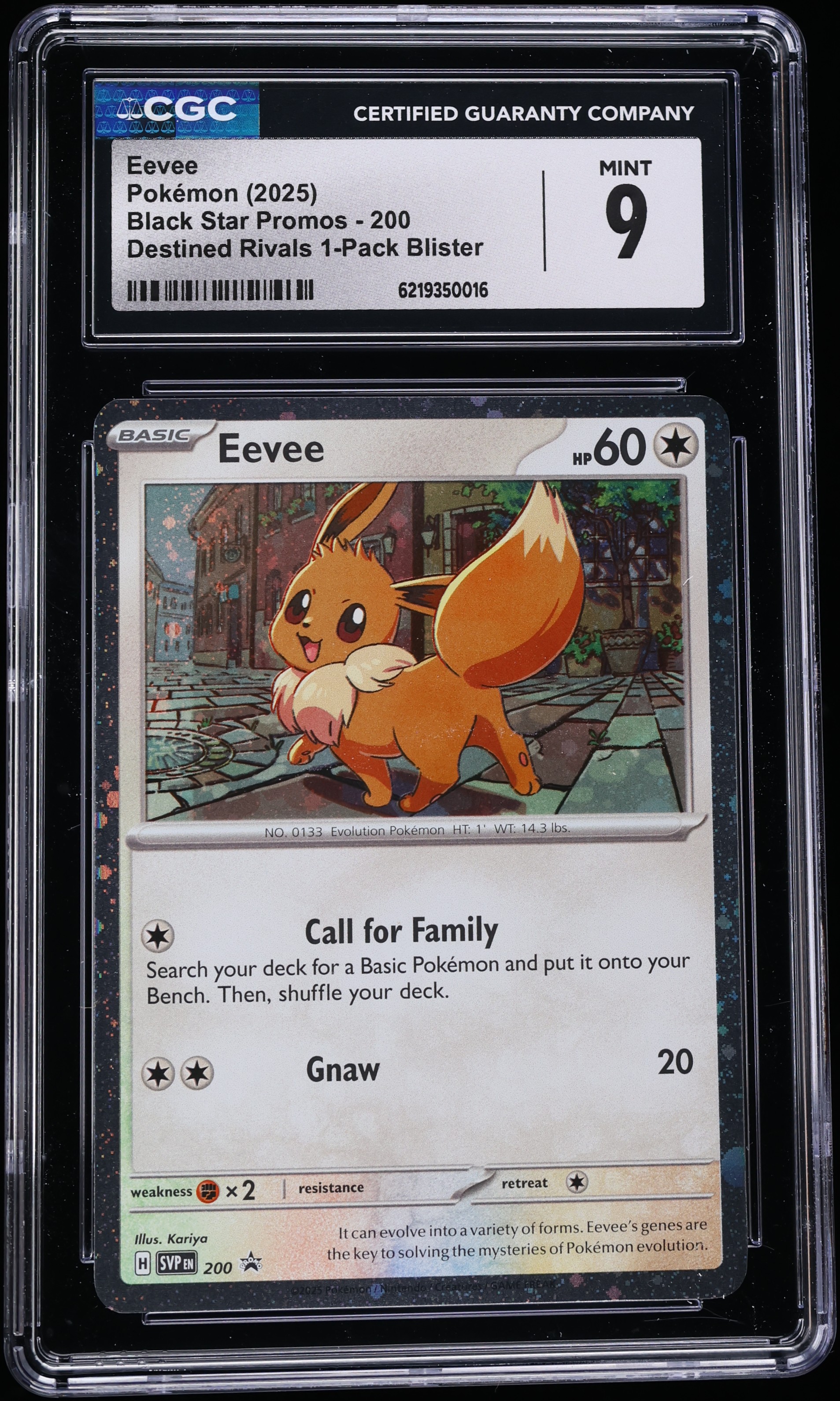2025 Pokemon Scarlet & Violet Promo Destined Rivals Eevee #200 CGC 9 MINT