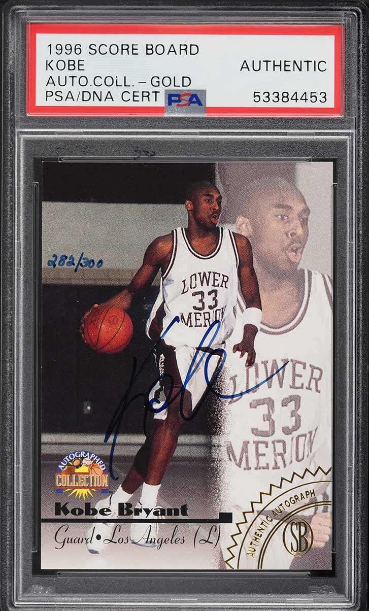 1996 Score Board Collection Gold Kobe Bryant ROOKIE AUTO DNA