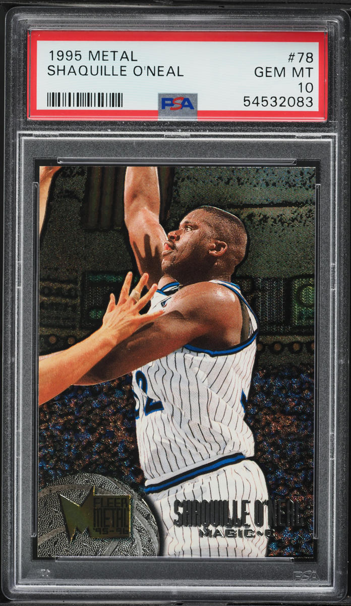 1995 Metal Basketball Shaquille O'Neal #78 PSA 10 GEM MINT