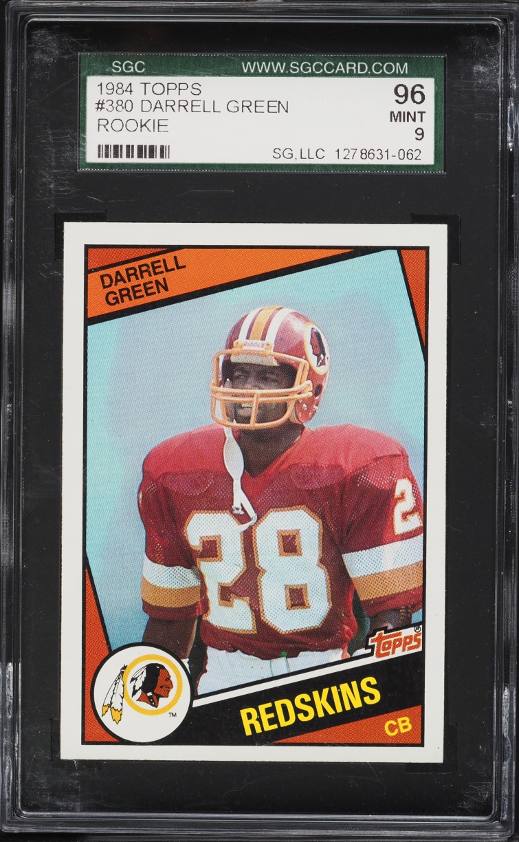 1984 Topps Football Darrell Green ROOKIE #380 SGC 9 MINT
