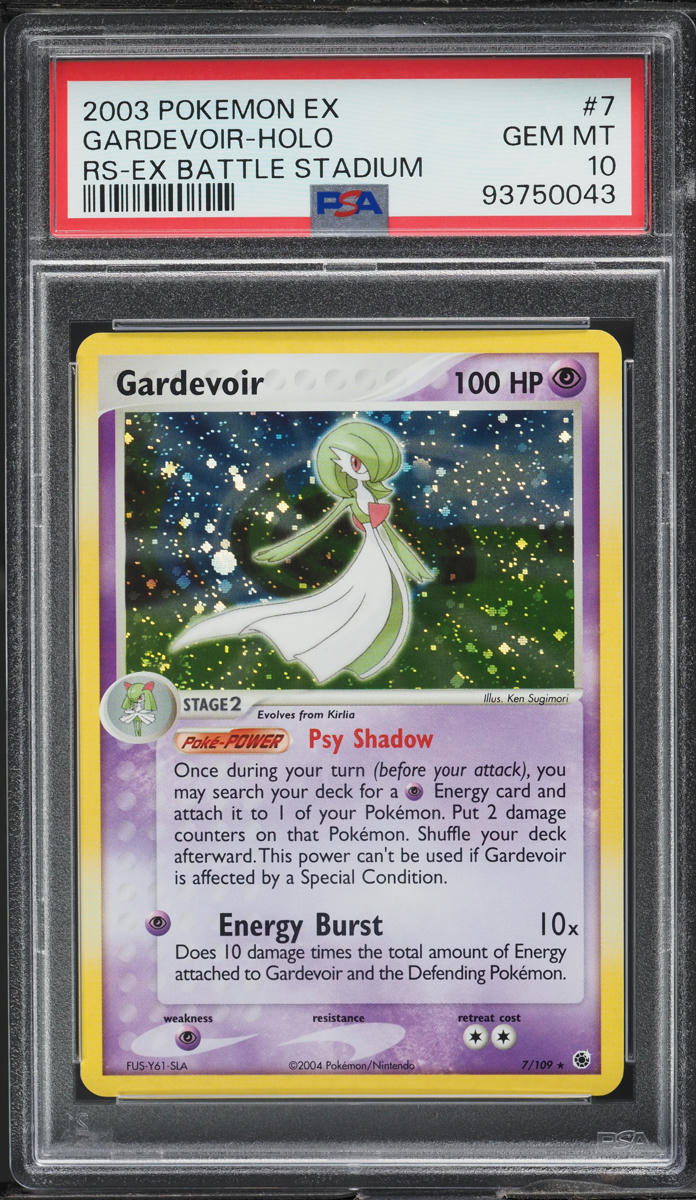 2004 Pokemon EX Battle Stadium Holo Gardevoir #7 PSA 10 GEM MINT