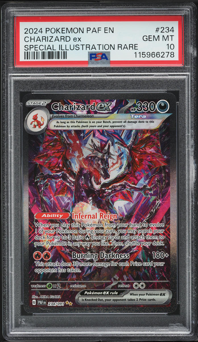 2024 Pokemon SV Paldean Fates SIR Charizard ex #234 PSA 10 GEM MINT