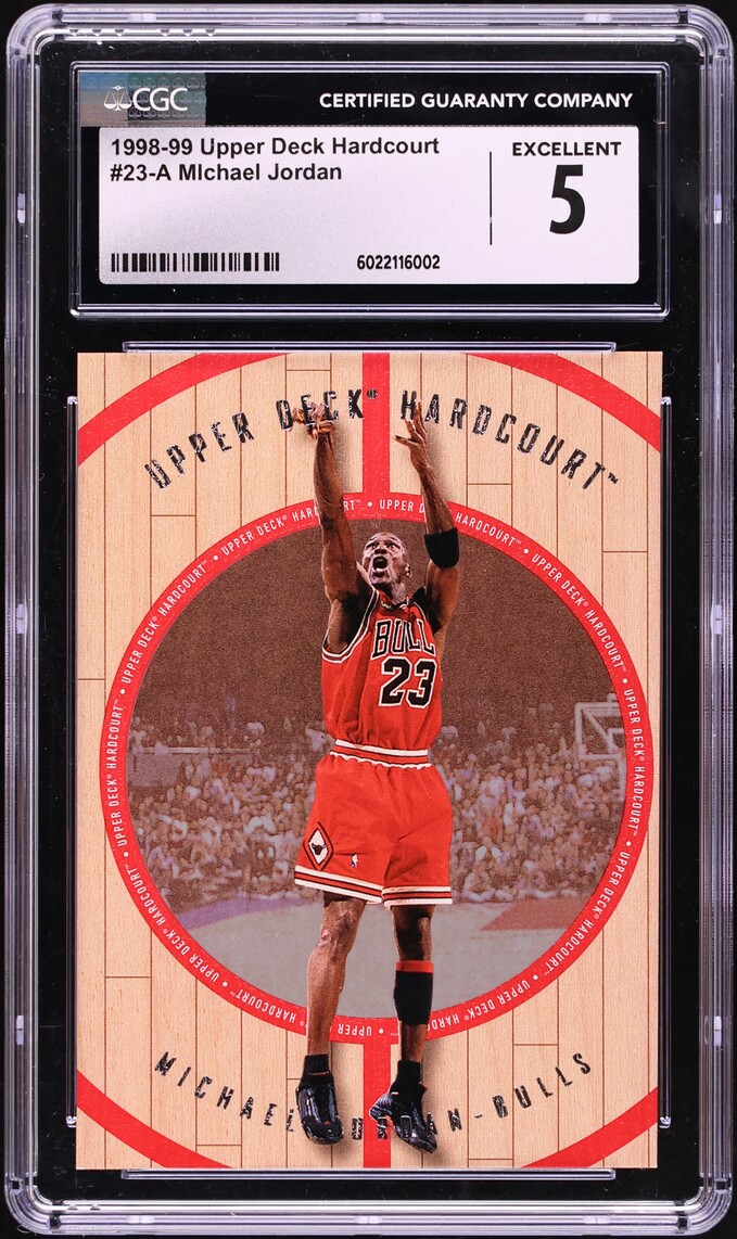 1998 Upper Deck Hardcourt Michael Jordan #23-A CGC 5 EX