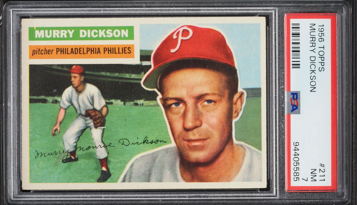 1956 Topps Murry Dickson #211 PSA 7 NRMT
