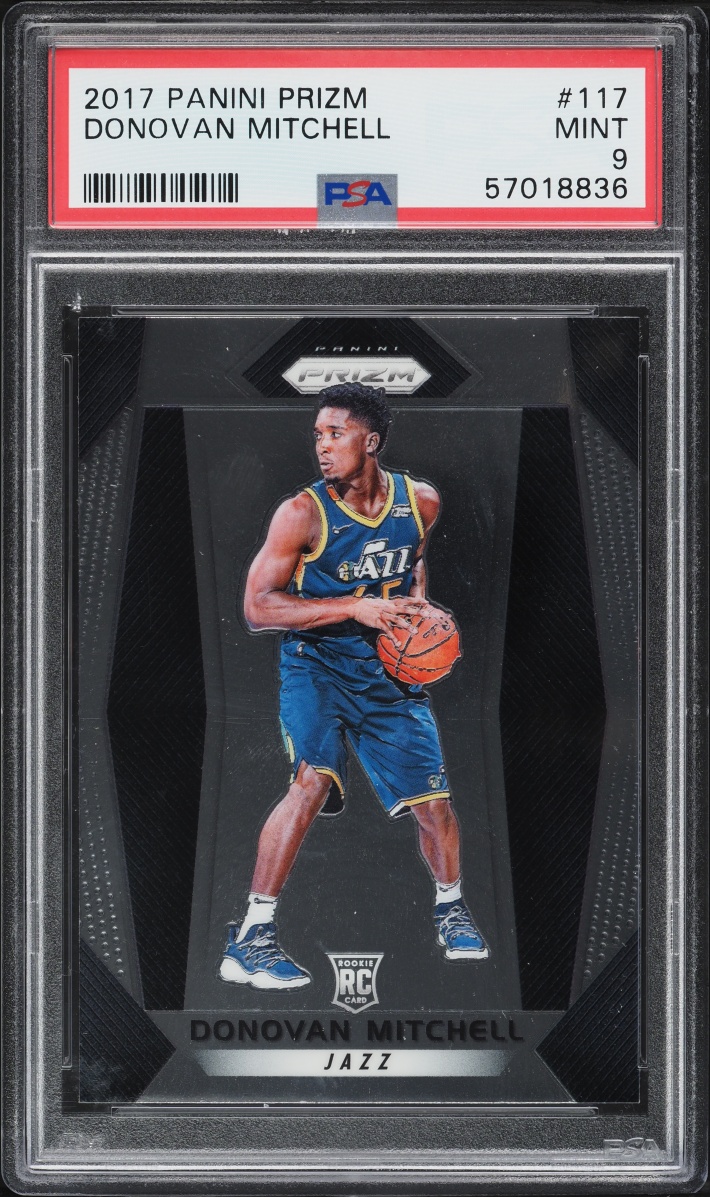 2017 Panini Prizm Donovan Mitchell ROOKIE #117 PSA 9 MINT