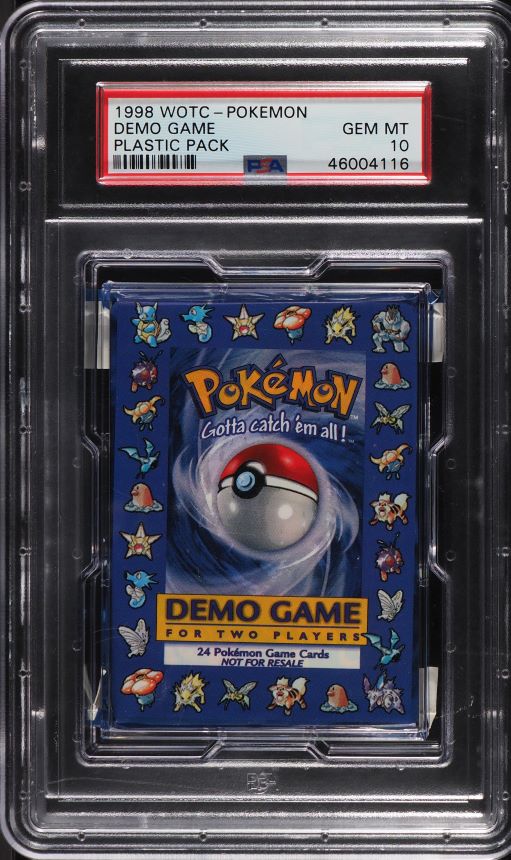 1998 Pokemon Demo Game Plastic Pack PSA 10 GEM MINT