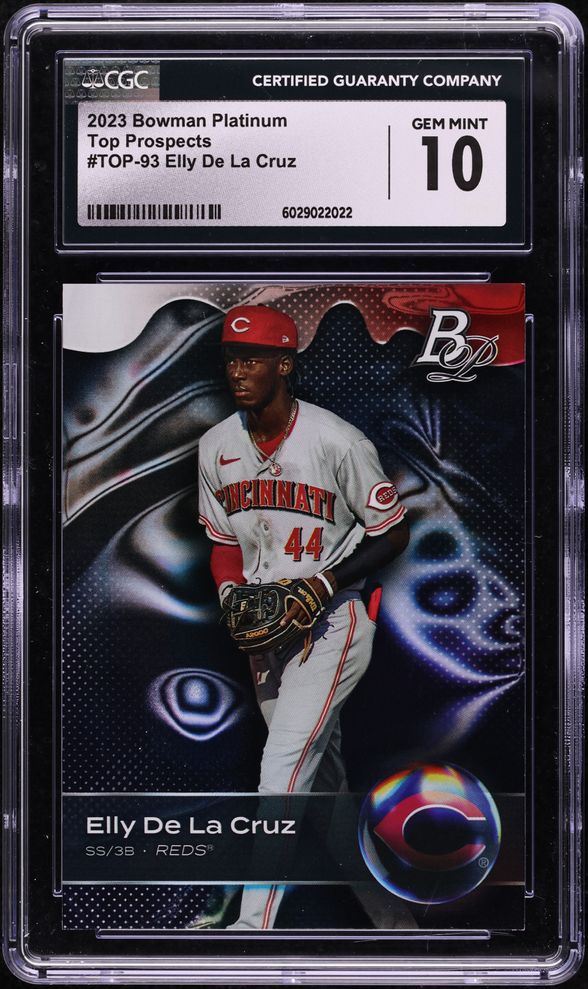 2023 Bowman Sterling Gold Refractor Elly De La Cruz PROSPECT /50