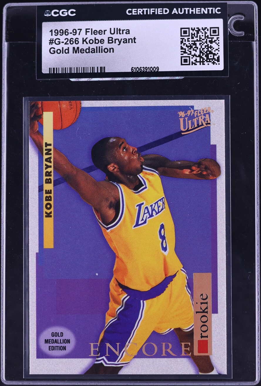 1996 Ultra Encore Gold Medallion Kobe Bryant ROOKIE #G-266 CGC AUTH