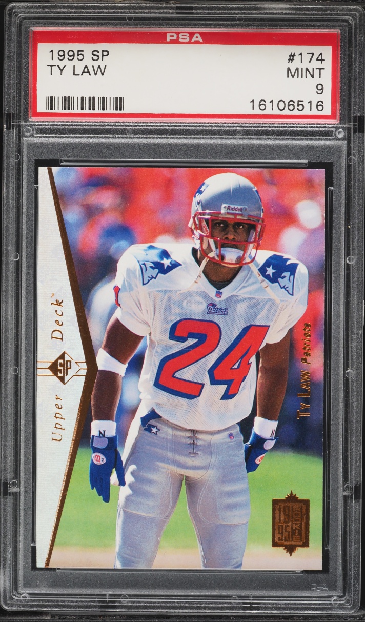 1995 SP Football Ty Law ROOKIE #174 PSA 9 MINT