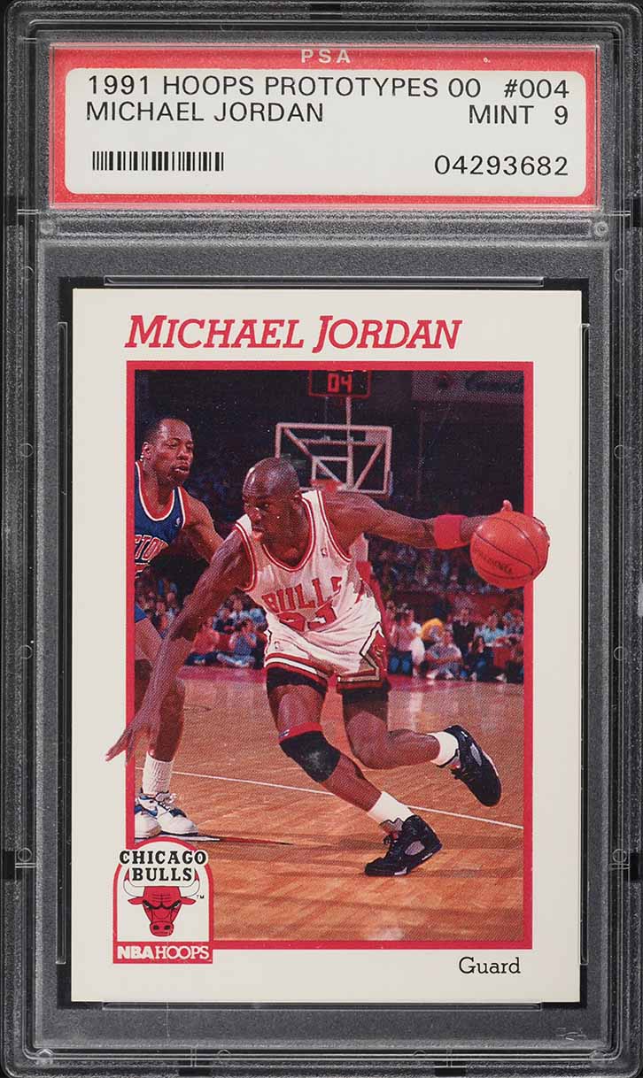 1991 Hoops Prototypes 00 Michael Jordan #004 PSA 9 MINT