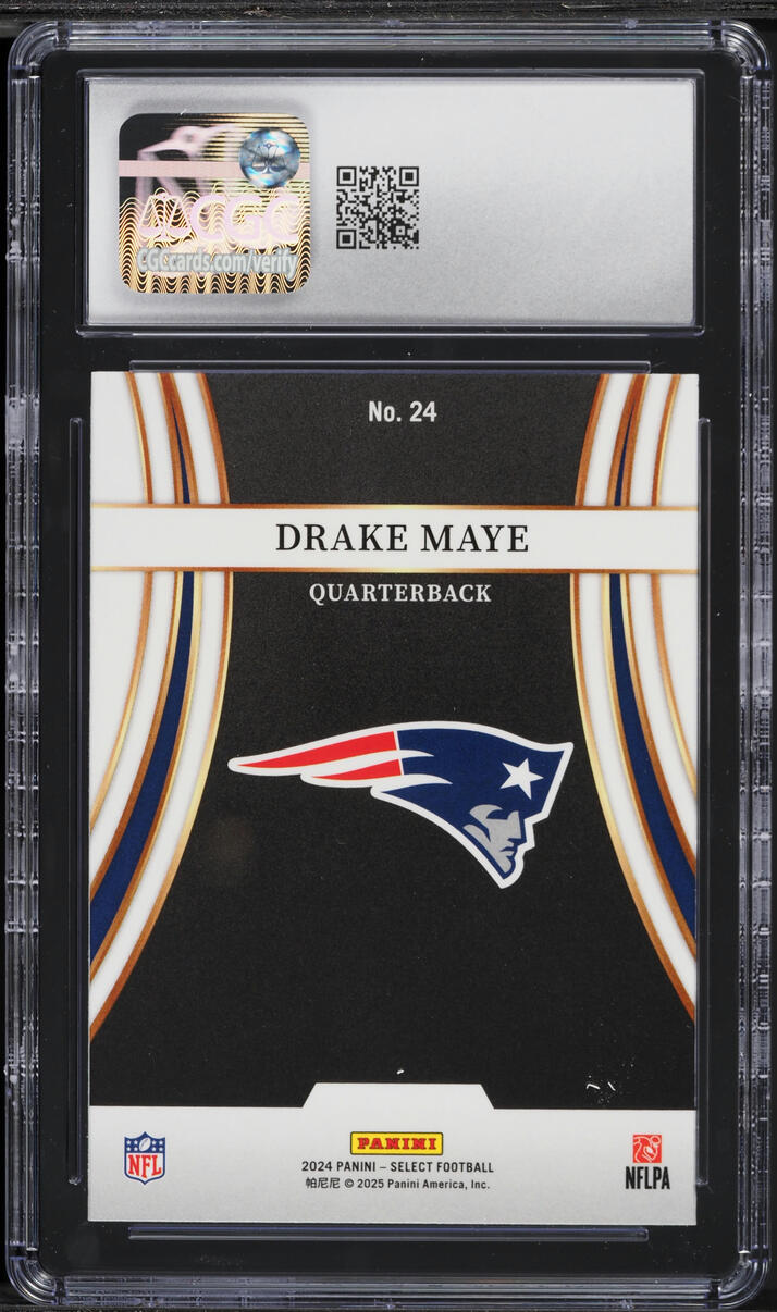 2024 Select Turbocharged Drake Maye ROOKIE #24 CGC 9 MINT