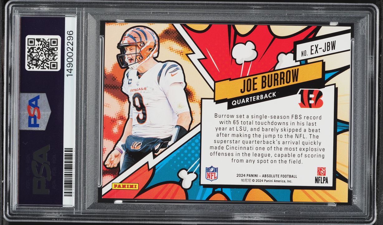 2024 Absolute Explosive Joe Burrow #EX-JBW PSA 9 MINT