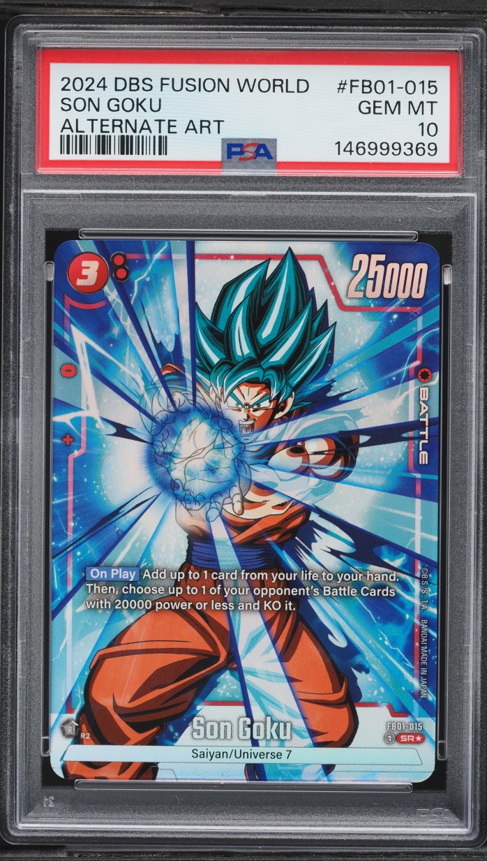 2024 Dragon Ball Super Fusion World Awakened Pulse Alt Art Son Goku #FB01-015 PSA 10 GEM